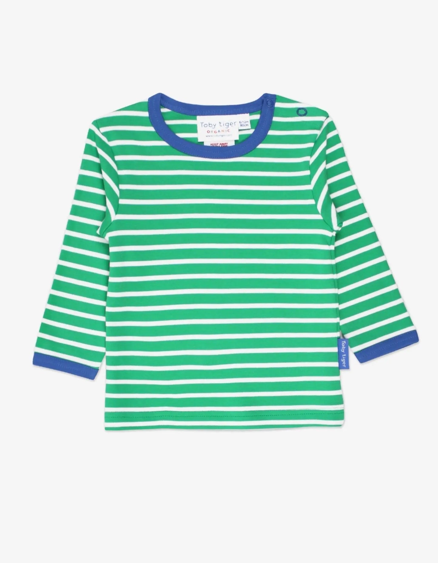 Organic Green Breton Long-Sleeved T-Shirt Toby Tiger