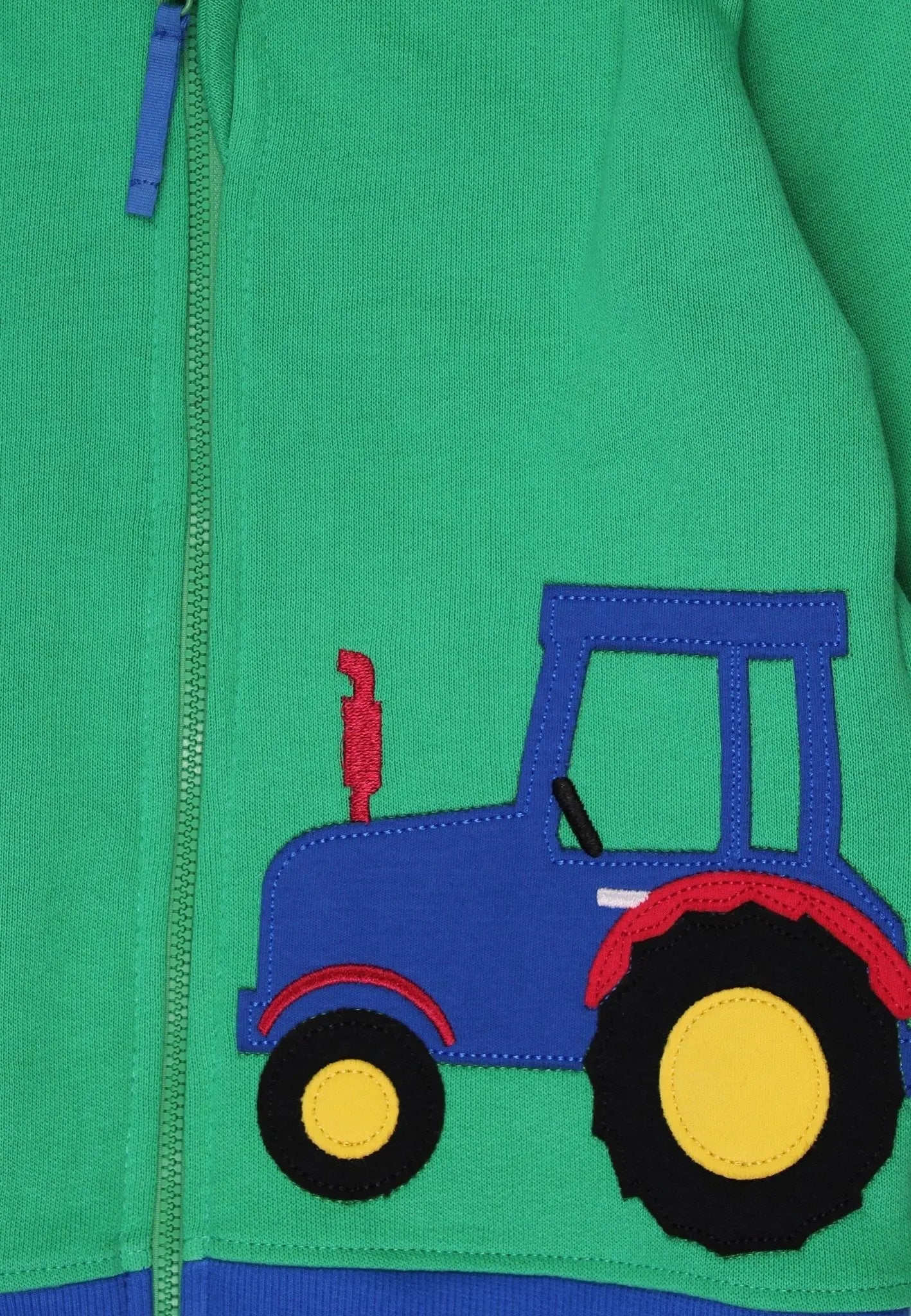 Organic Hillside Applique Hoodie Toby Tiger