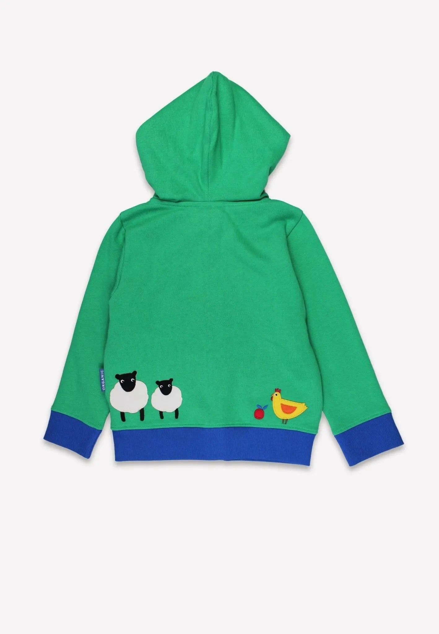 Organic Hillside Applique Hoodie Toby Tiger