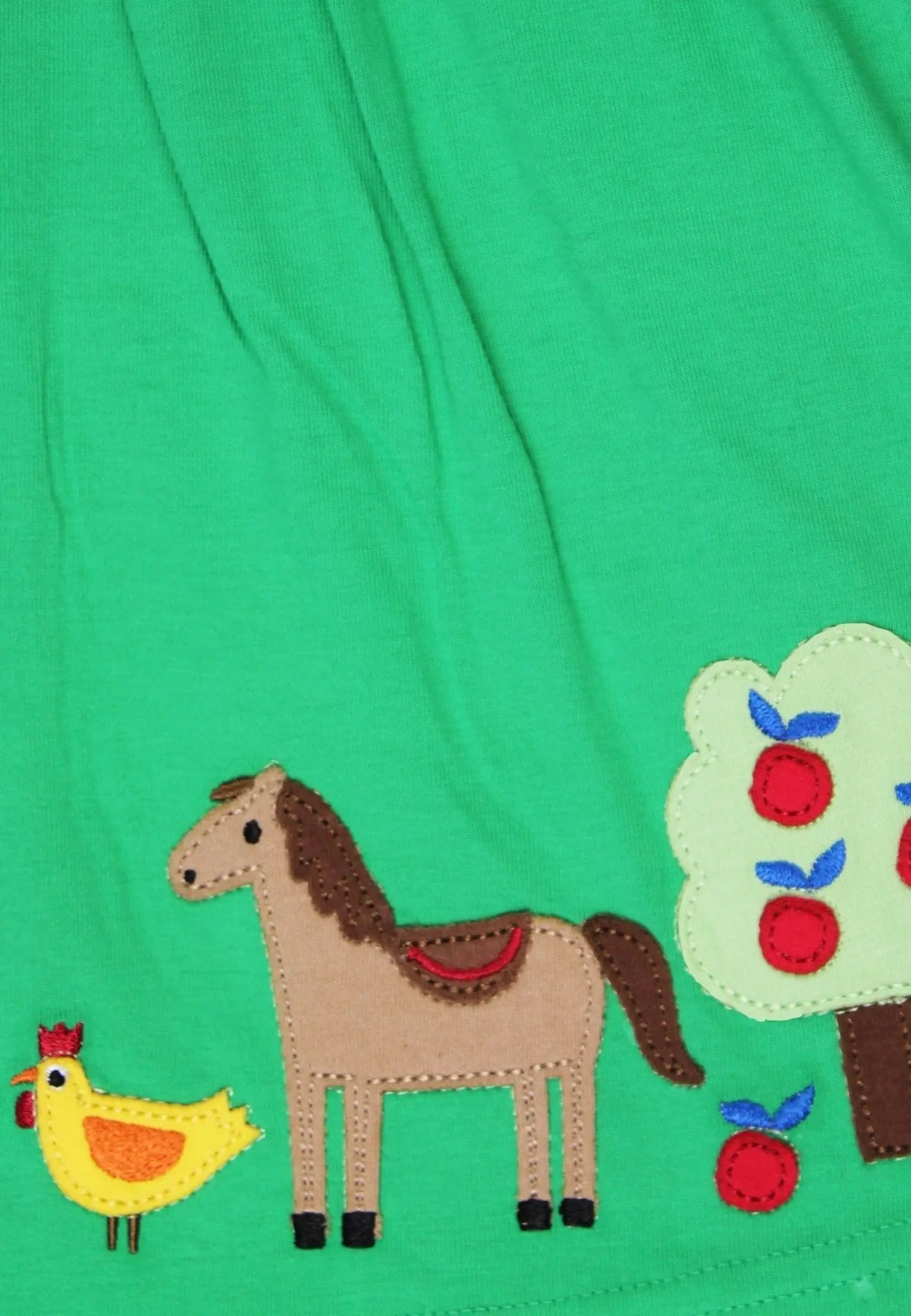 Organic Hillside Applique T-shirt Dress Toby Tiger