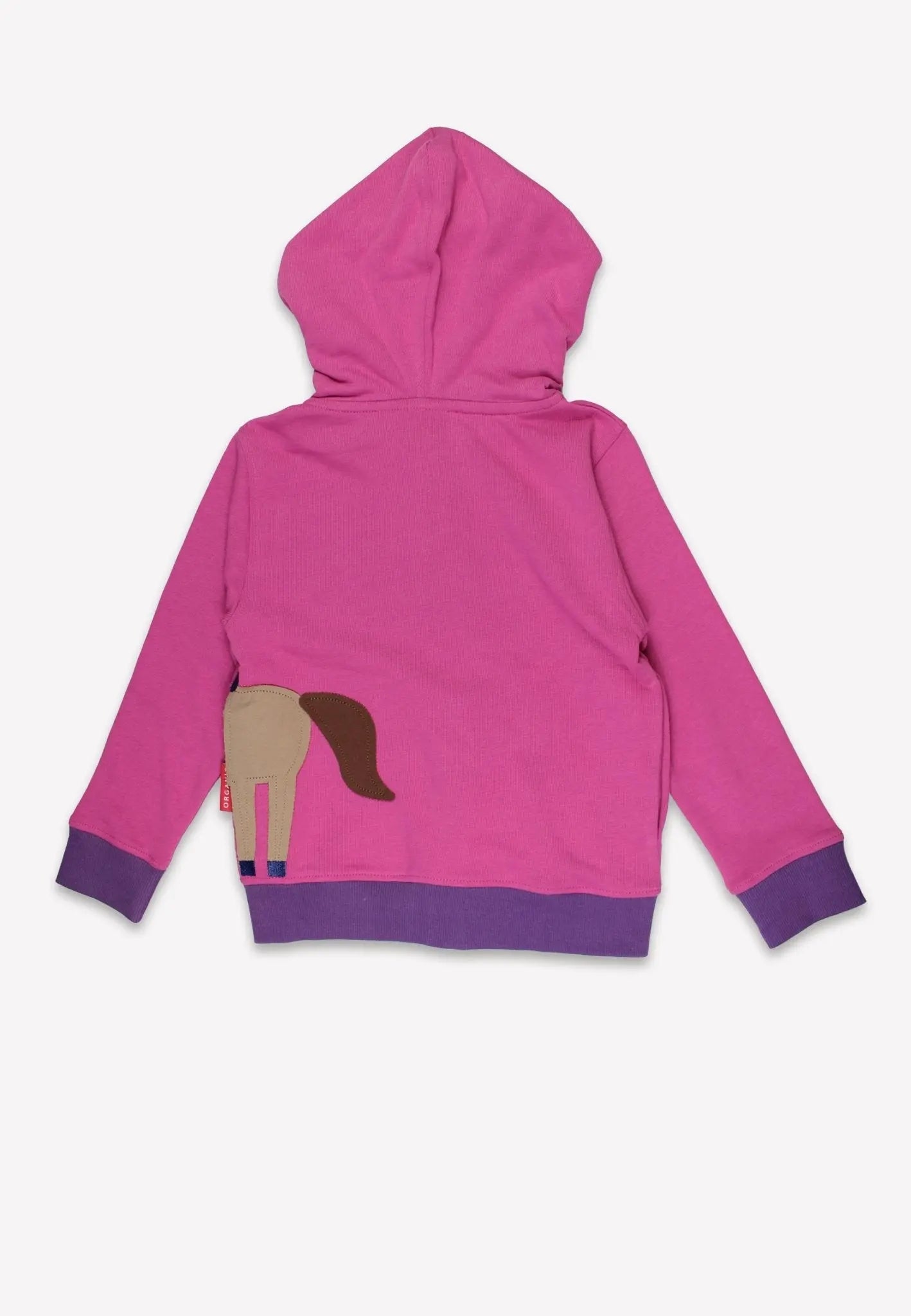 Organic Hillside Pony Applique Hoodie Toby Tiger