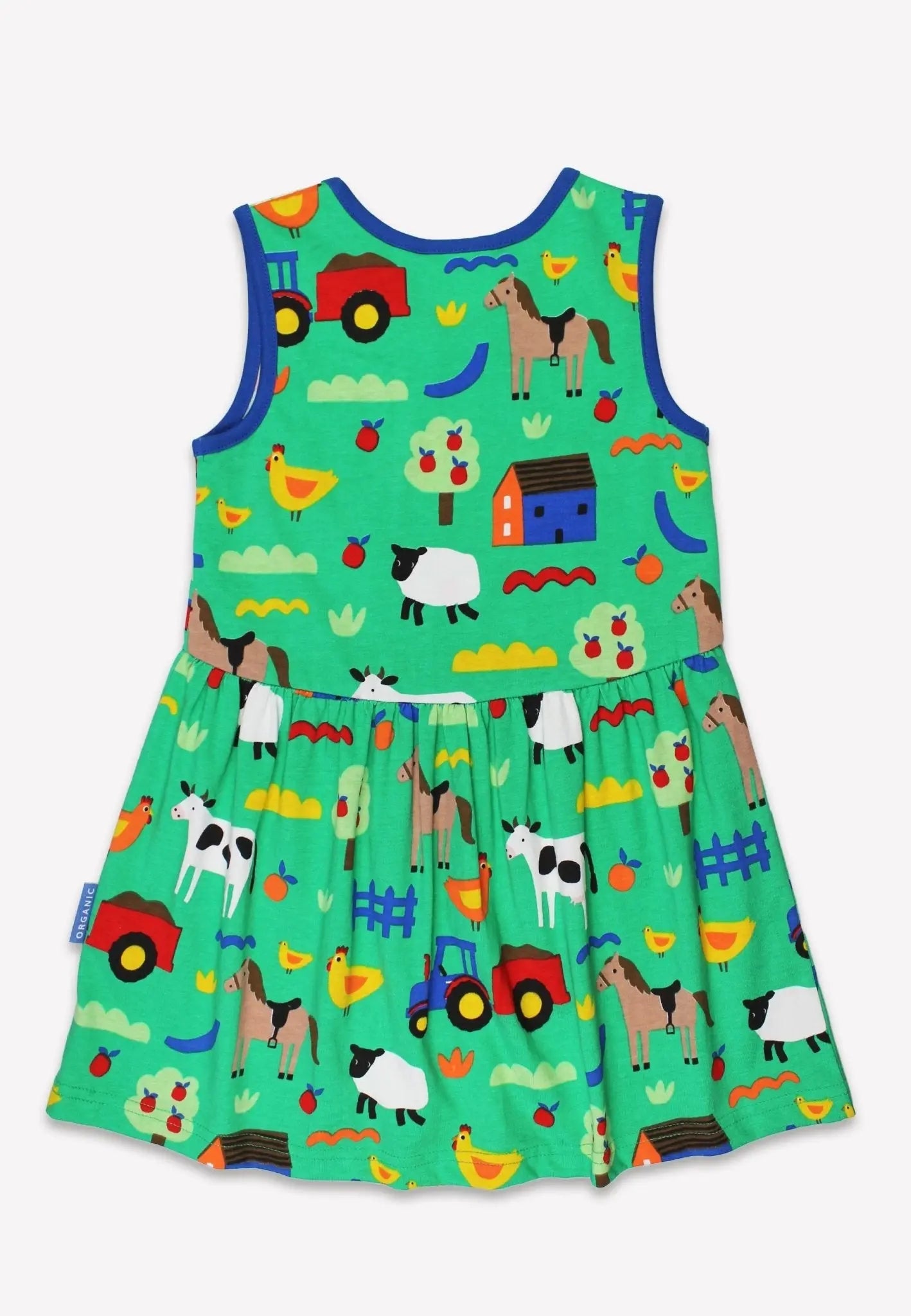 Organic Hillside Print Summer Dress Toby Tiger