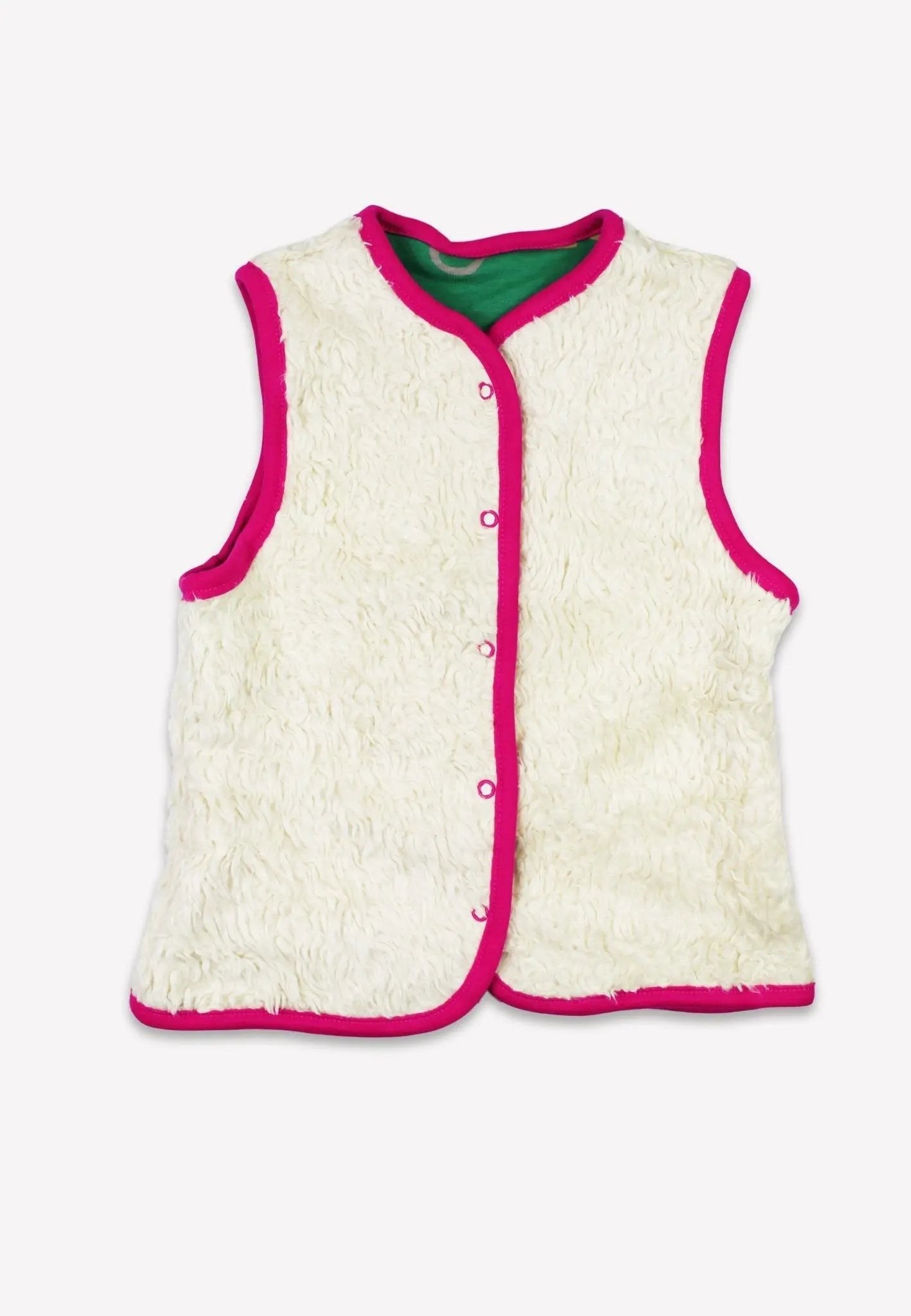 Organic Kitten Print Reversible Gilet Toby Tiger