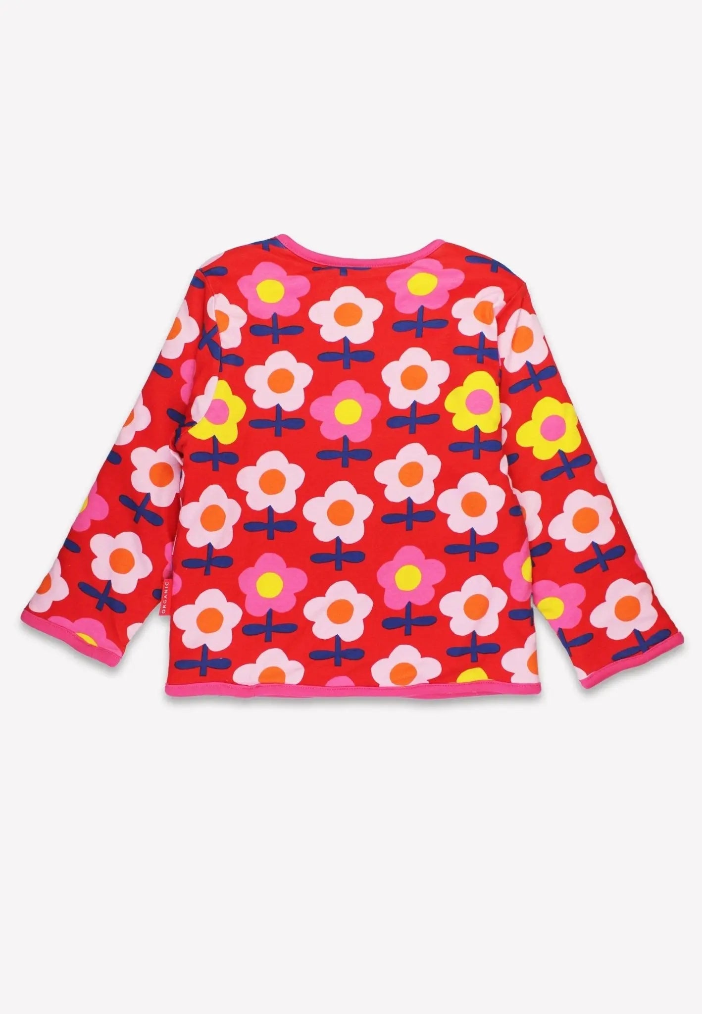 Organic Pink Flower Print Reversible Jacket Toby Tiger