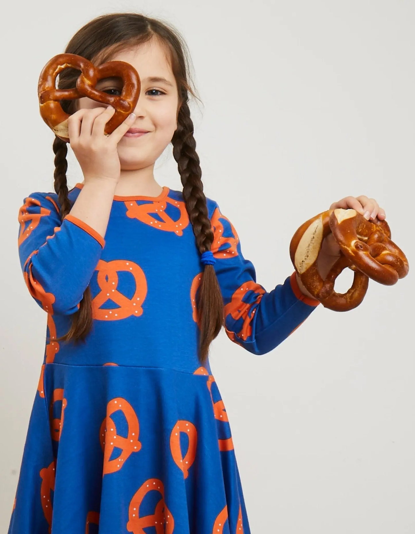 Organic Pretzel Print Skater Dress Toby Tiger