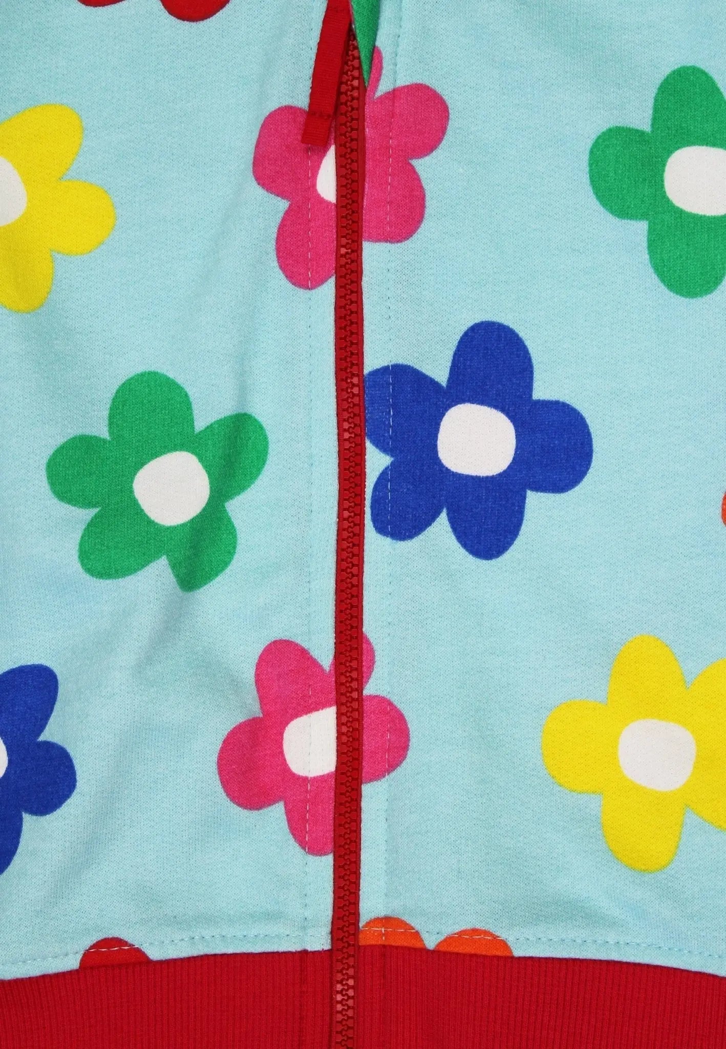 Organic Rainbow Bloom Print Hoodie Toby Tiger