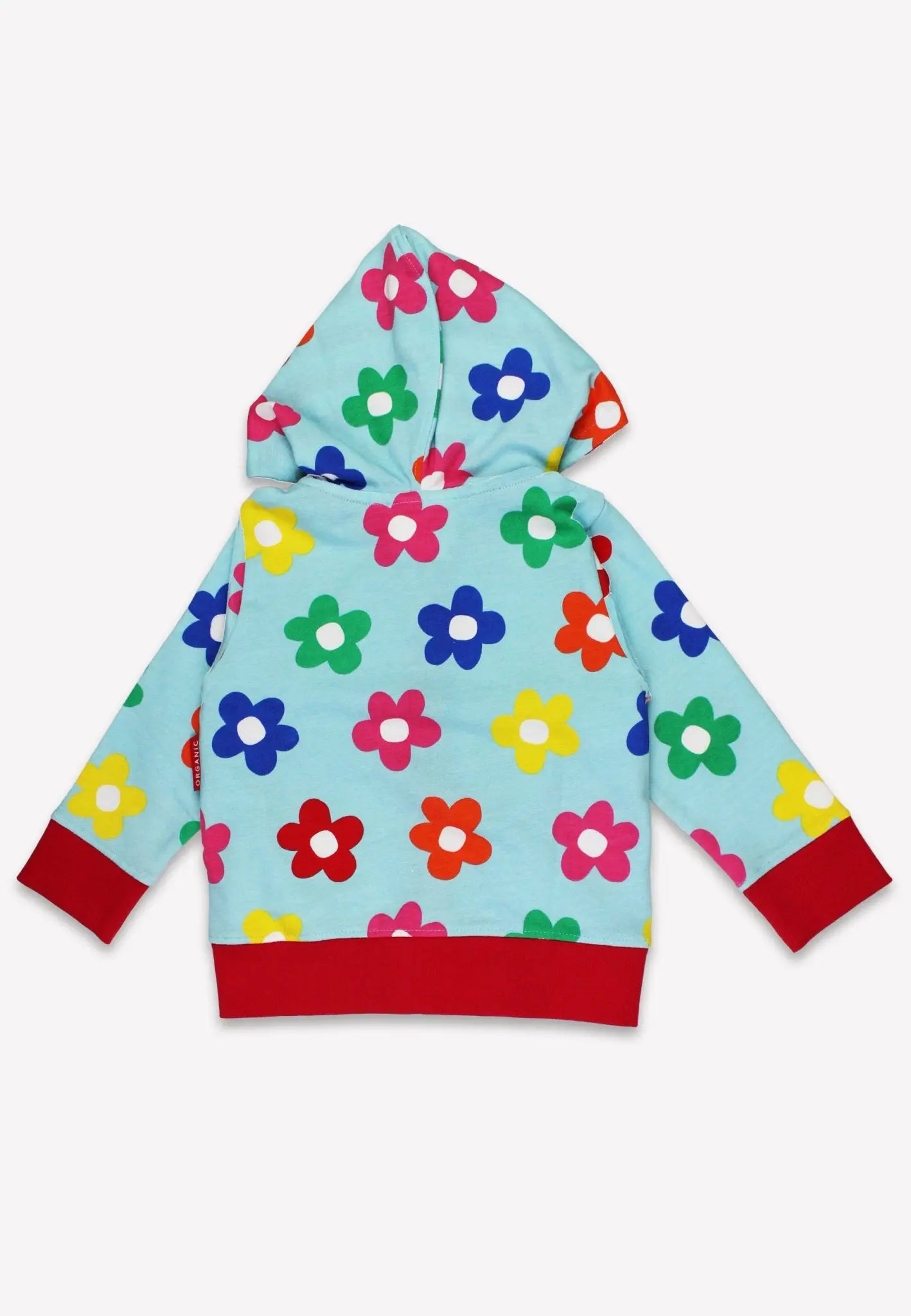 Organic Rainbow Bloom Print Hoodie Toby Tiger