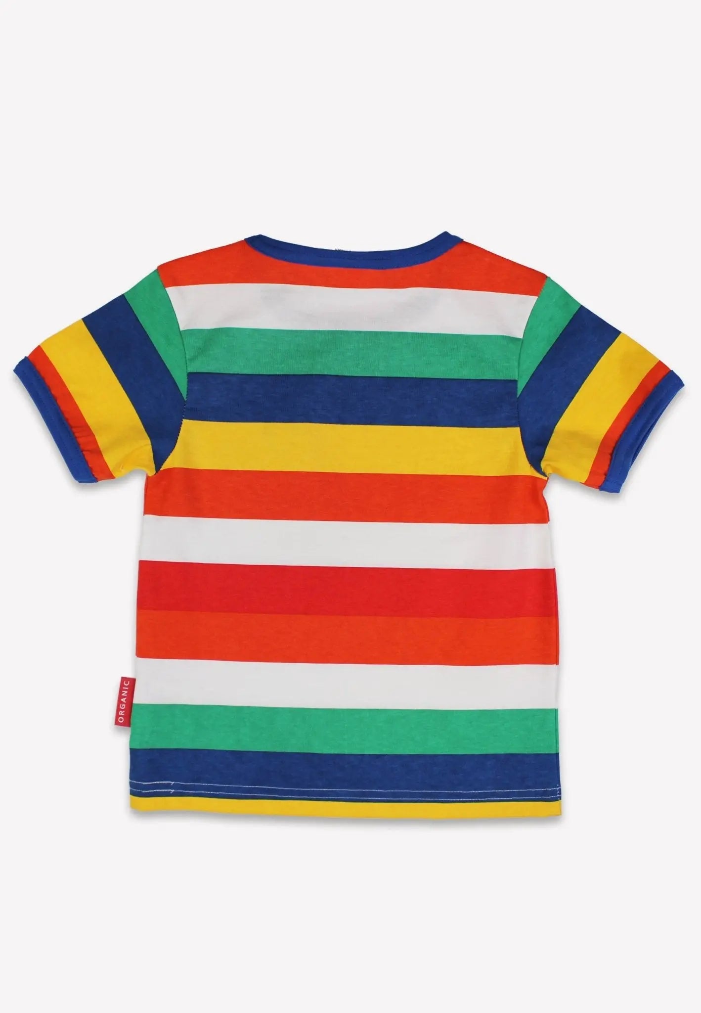 Organic Rainbow Sheep Pocket Applique Short-Sleeved T-Shirt Toby Tiger