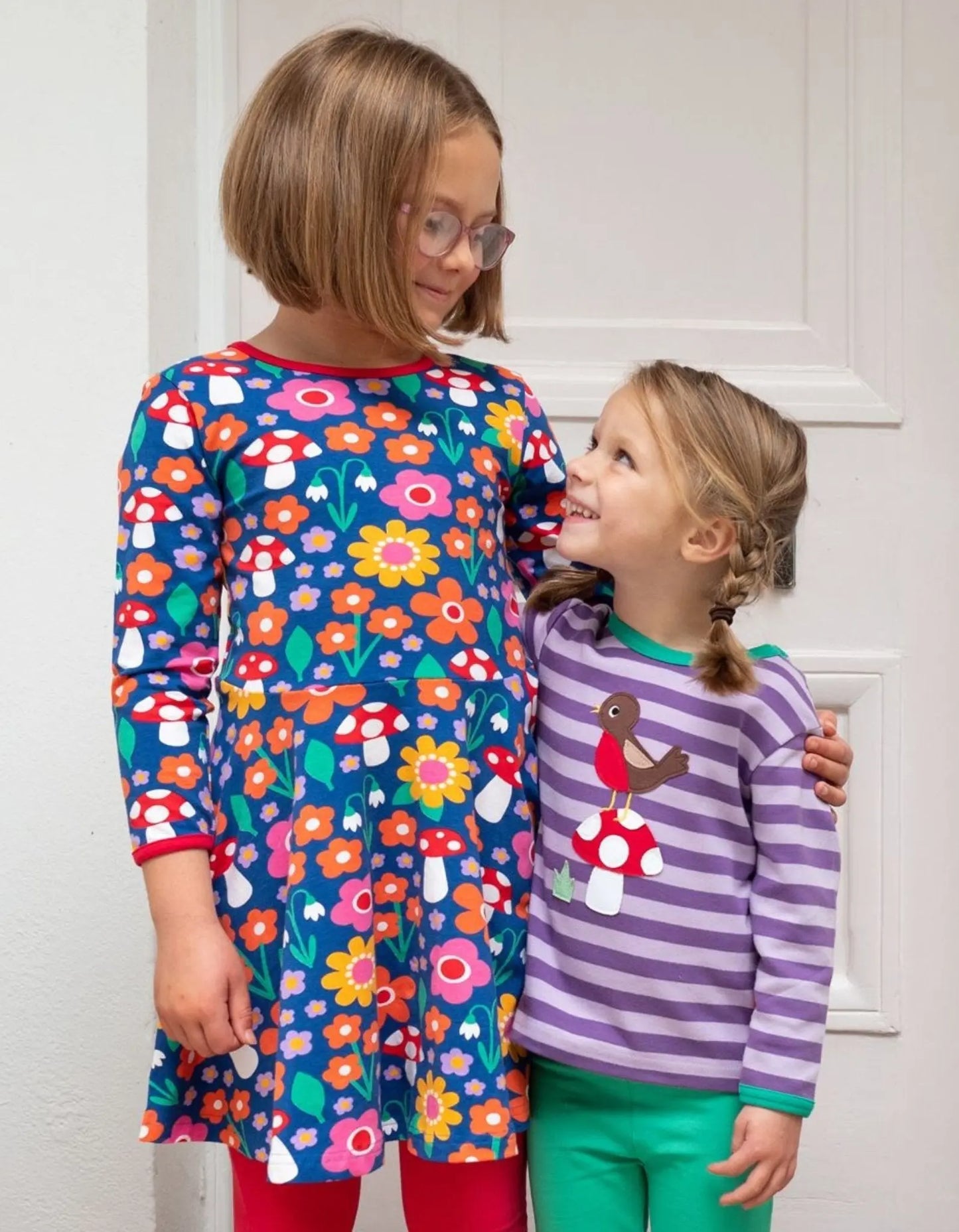 Organic Robin Applique Long-Sleeved T-Shirt Toby Tiger