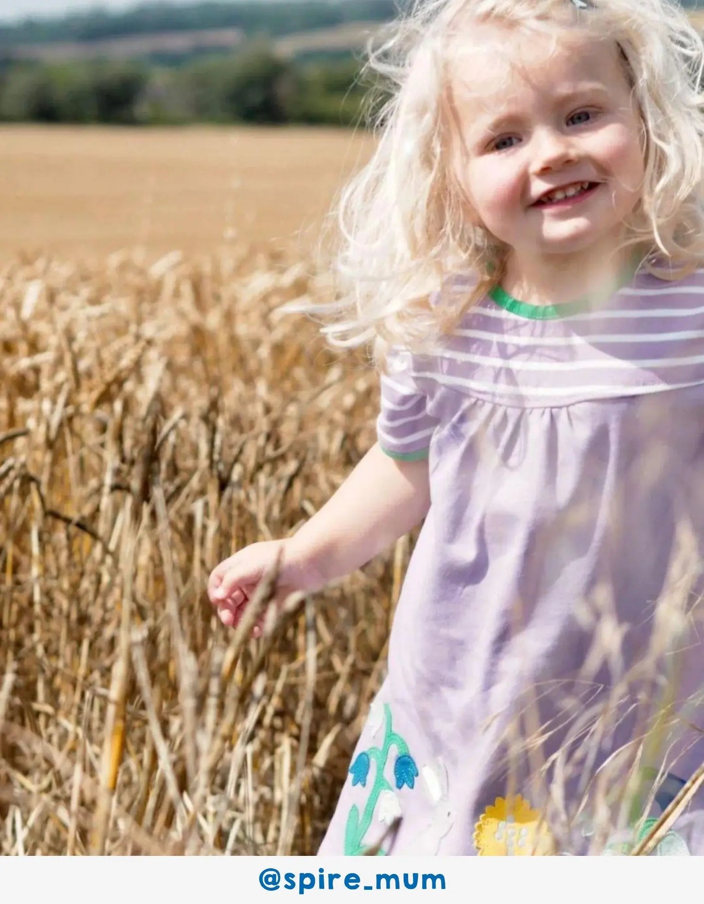 Organic Spring Applique Dress Toby Tiger