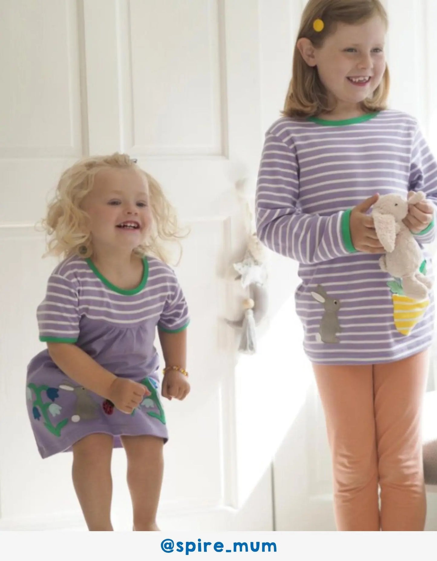 Organic Spring Applique Dress Toby Tiger