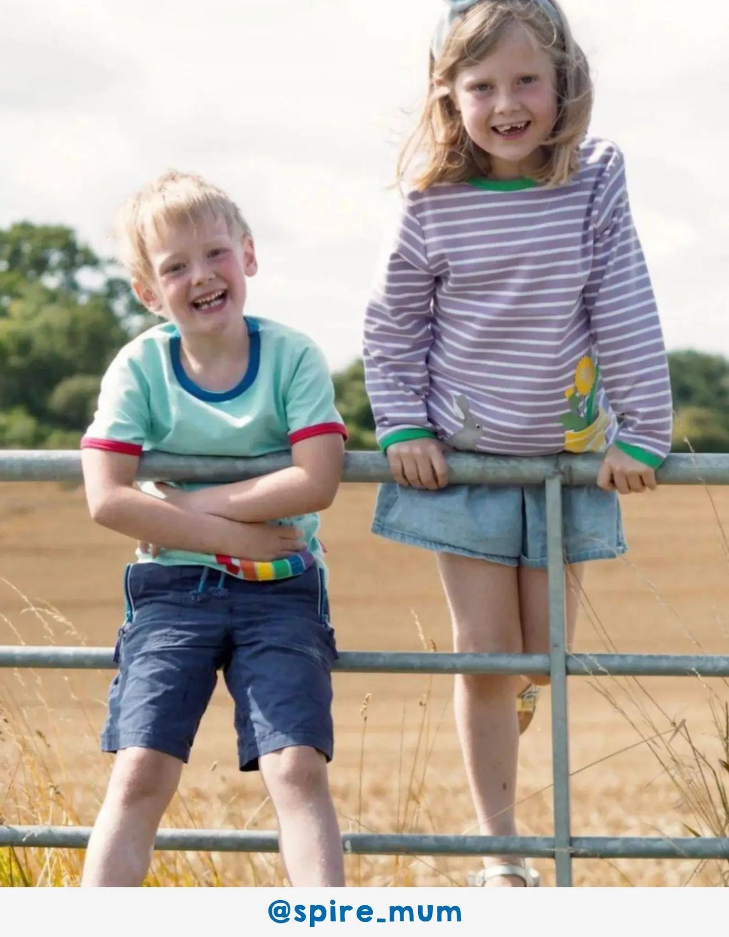 Organic Spring Applique Short-Sleeved T-Shirt Toby Tiger