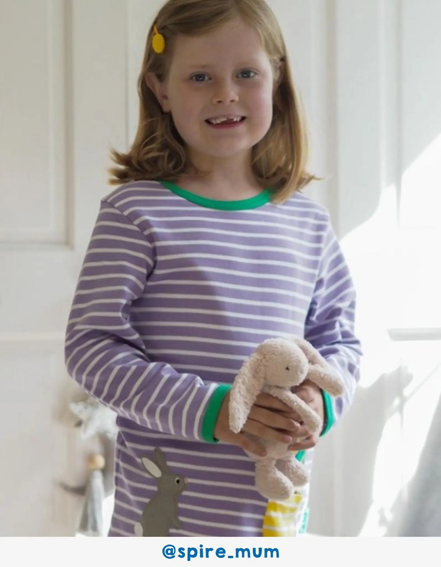 Organic Spring Applique Short-Sleeved T-Shirt Toby Tiger