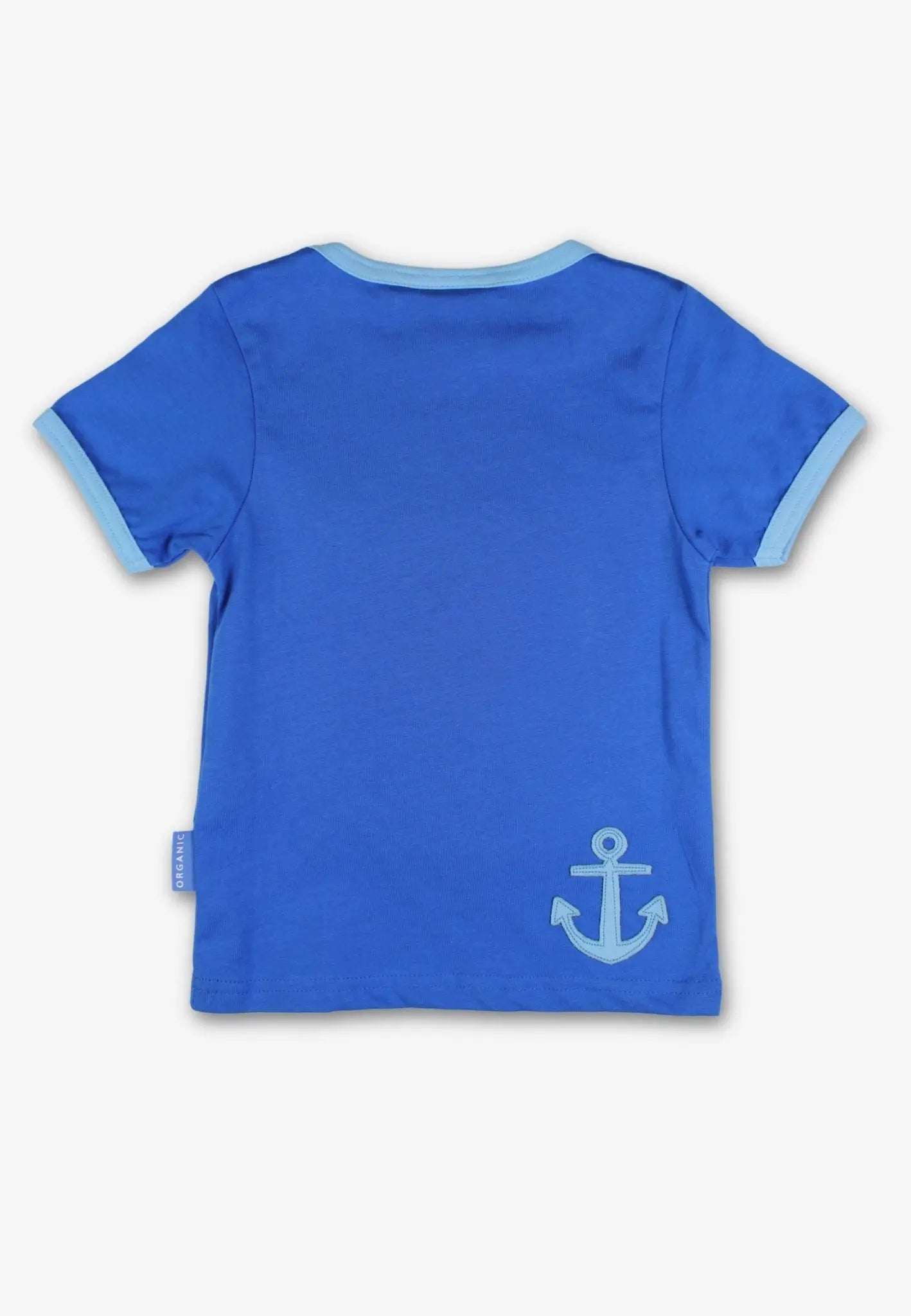 Organic St Ives Boat Applique Short-Sleeved T-Shirt Toby Tiger