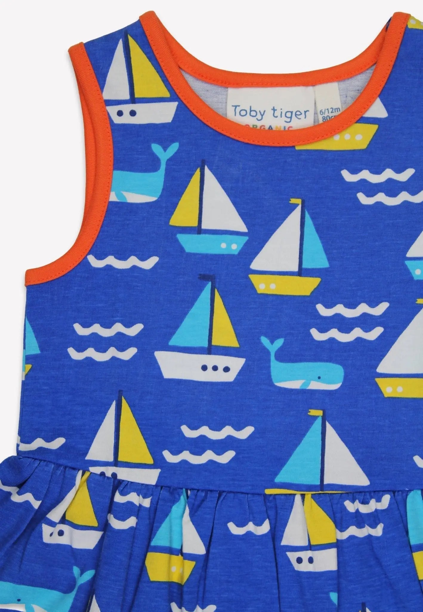 Organic St Ives Print Summer Dress Toby Tiger