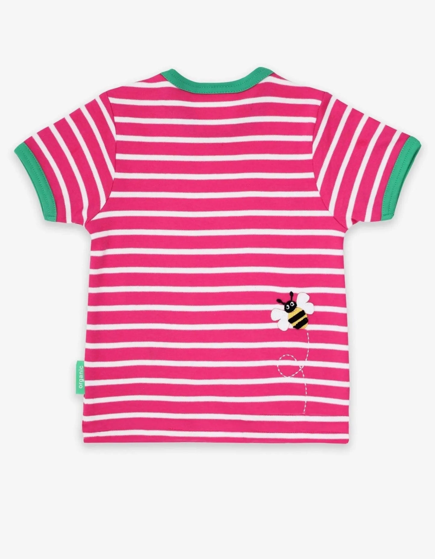 Organic Sunflower Applique Short-Sleeved T-Shirt Toby Tiger