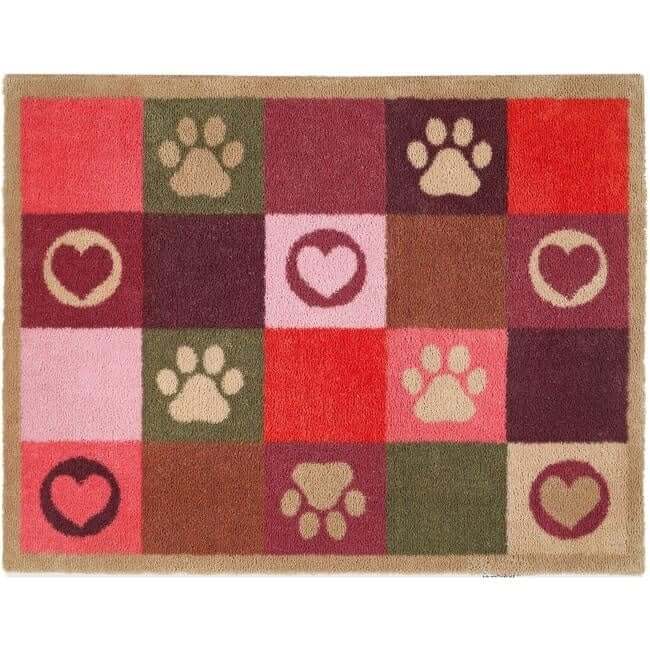 Eco-Friendly Washable Heart Pet Mat The Rugs
