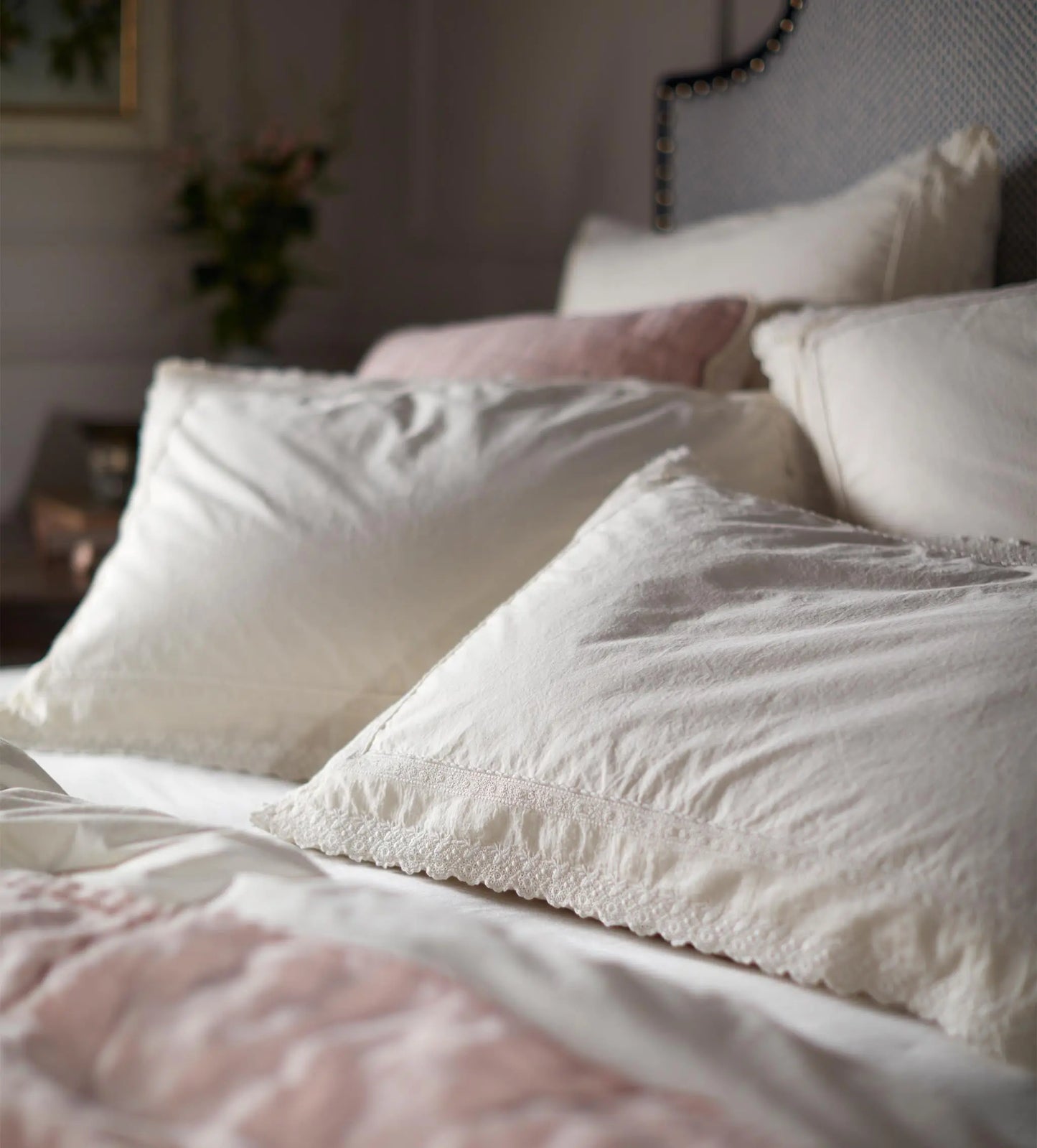 Pia Embroidered 100% Cotton Duvet Cover The Secret Linen Store