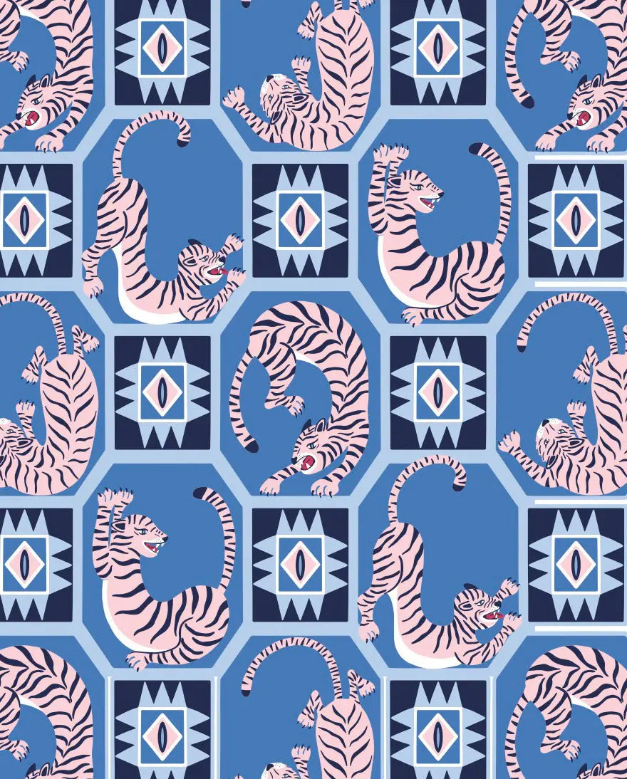 Pink Tiger Kid's Organic Cotton Pyjama Trouser Set Myza