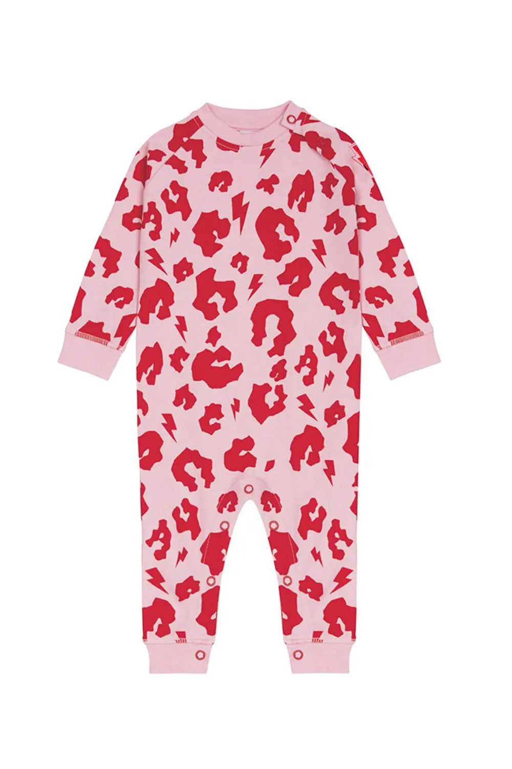 Pink with Red Leopard Romper Scamp & Dude
