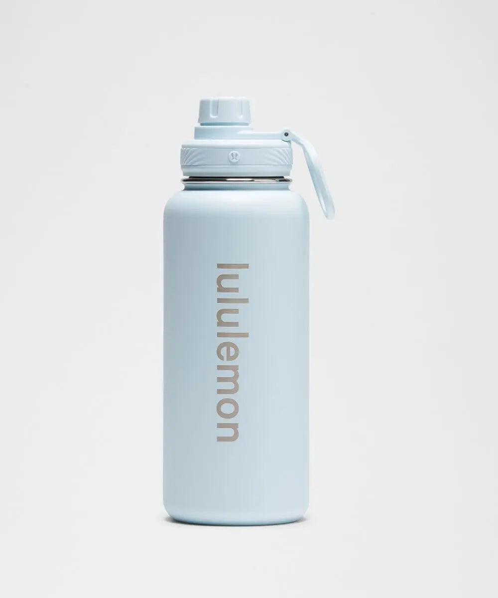 Powder Blue Back to Life Sport Bottle 32oz Straw Lid Lululemon