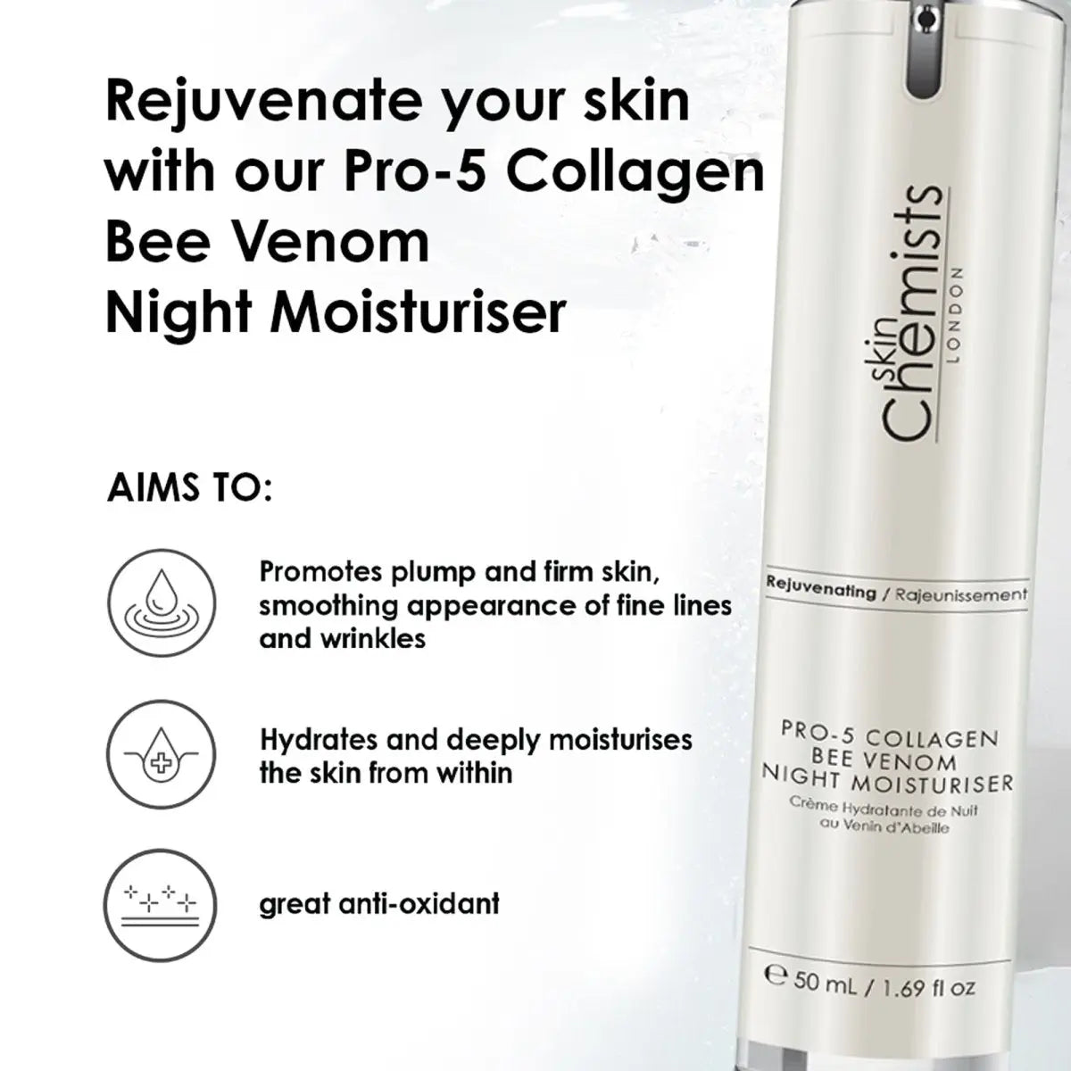Pro-5 Collagen Bee Venom Night Moisturiser 50ml skinChemists