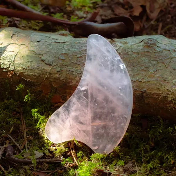 Rose Quartz Gua Sha to Enhance and Lift Face Earth To You