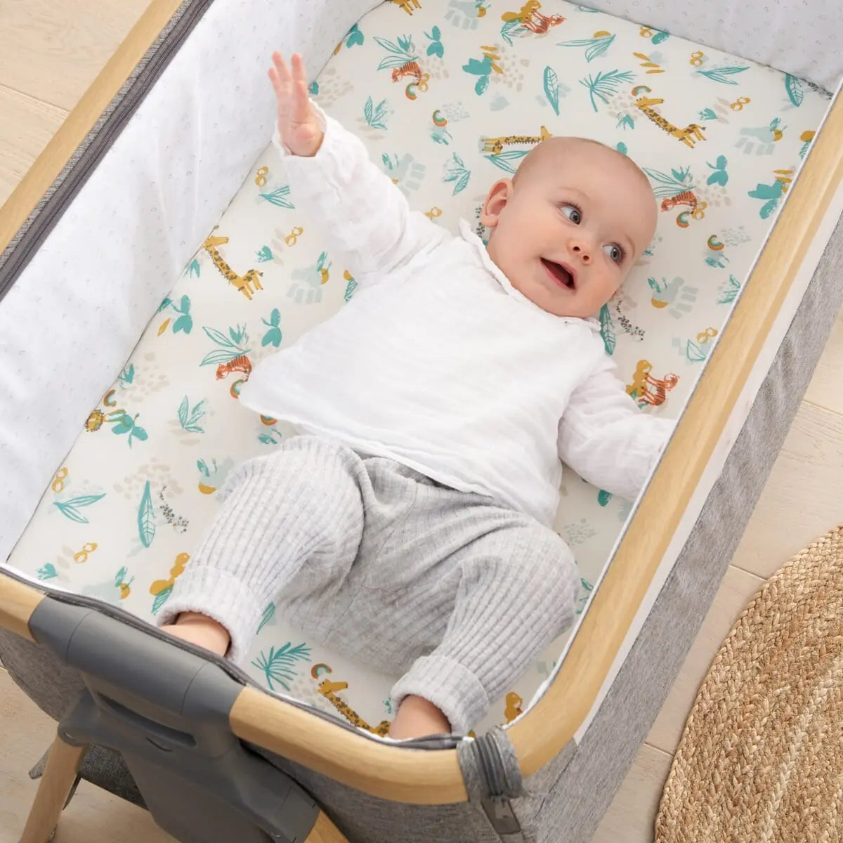 Run Wild Bedside Crib Bundle Tutti Bambini