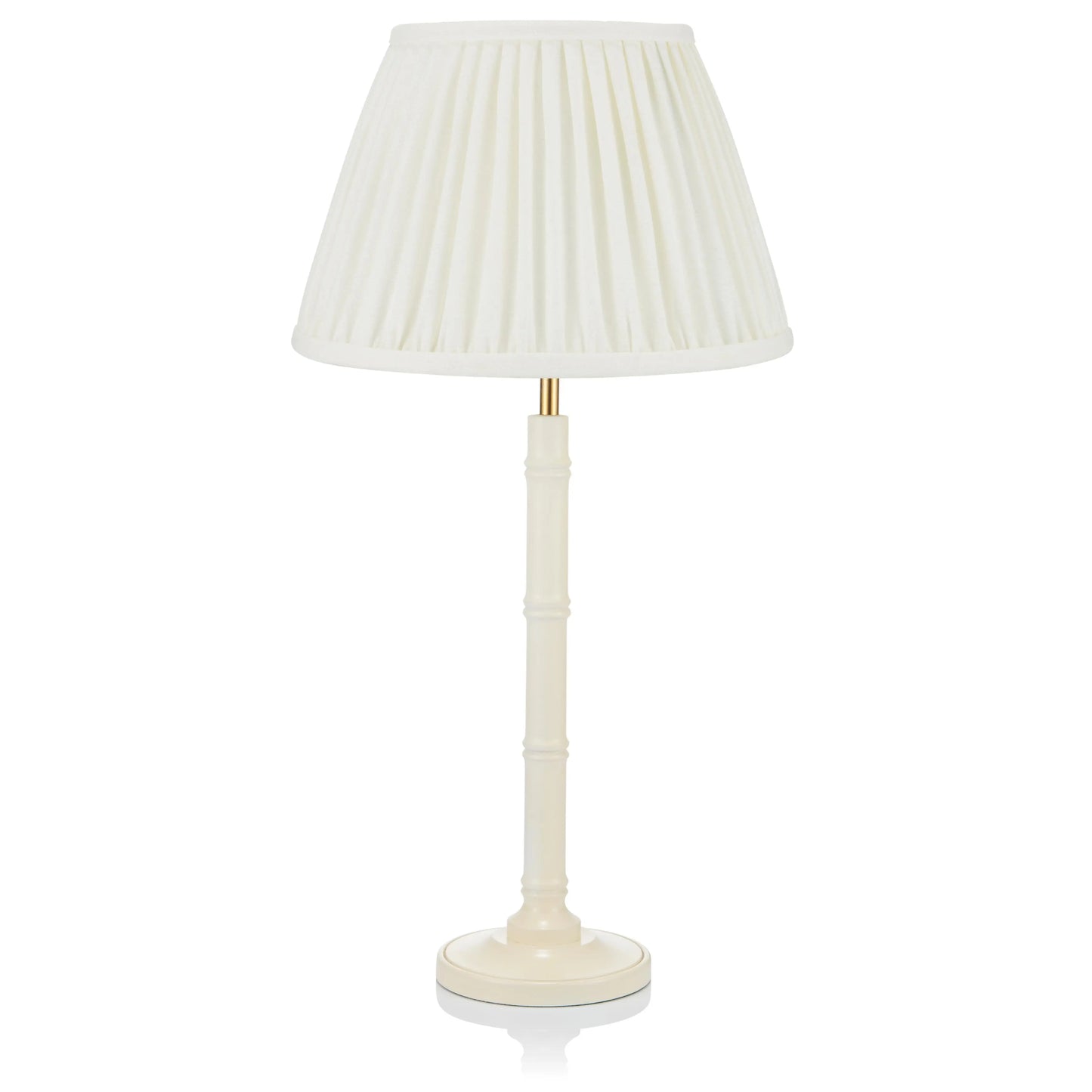 SMALL BAMBOO LACQUERED LAMP in CREAM ROSANNA LONSDALE