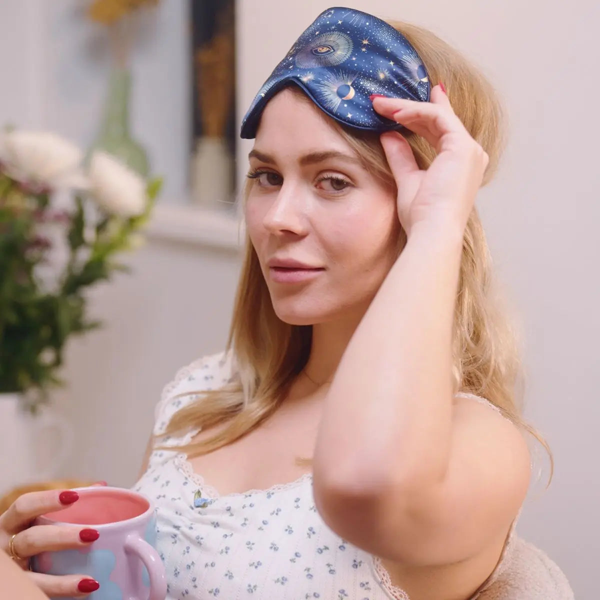 Satin Sleep Mask - Blue Celestial SMUG