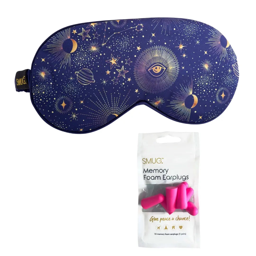 Satin Sleep Mask - Blue Celestial SMUG