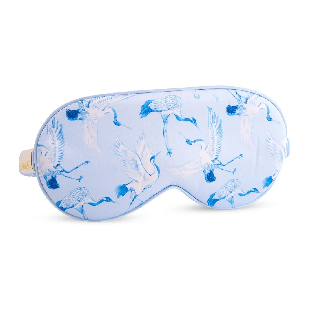 Satin Sleep Mask - Cranes Print SMUG