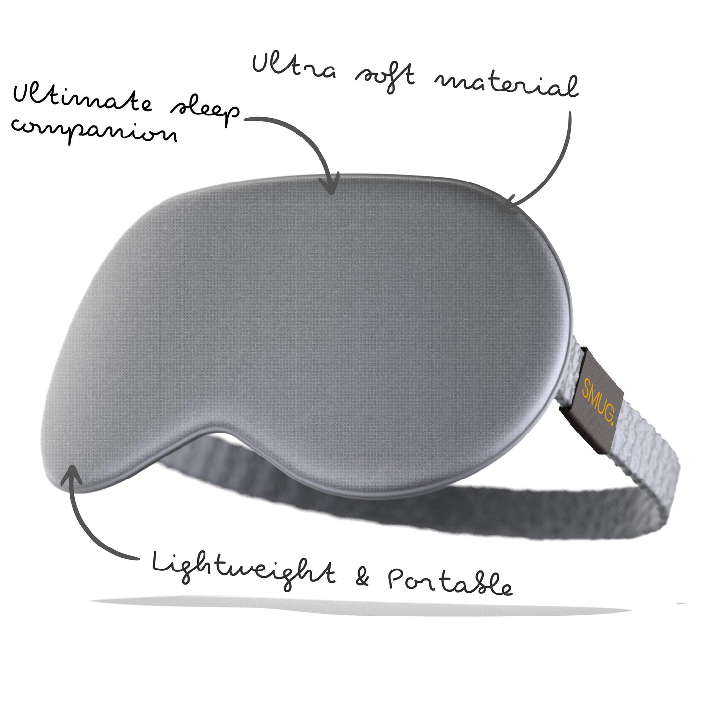 Satin Sleep Mask - Grey SMUG