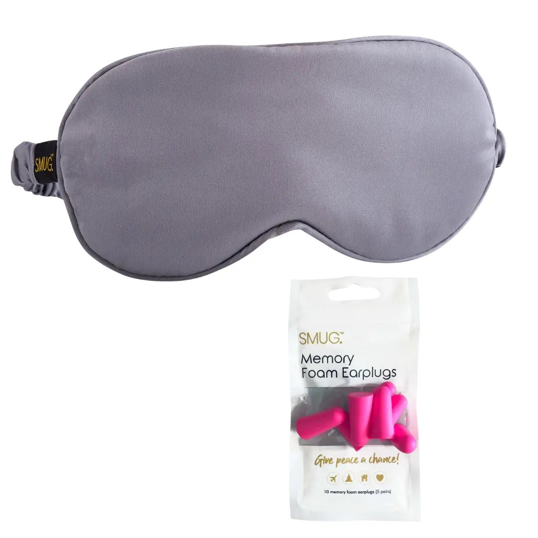 Satin Sleep Mask - Grey SMUG