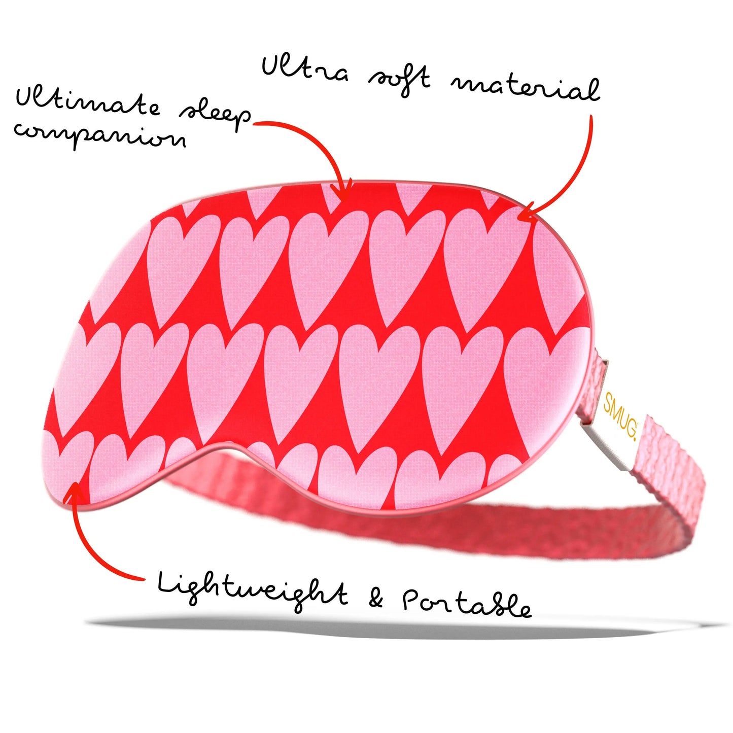 Satin Sleep Mask - Longheart Print SMUG
