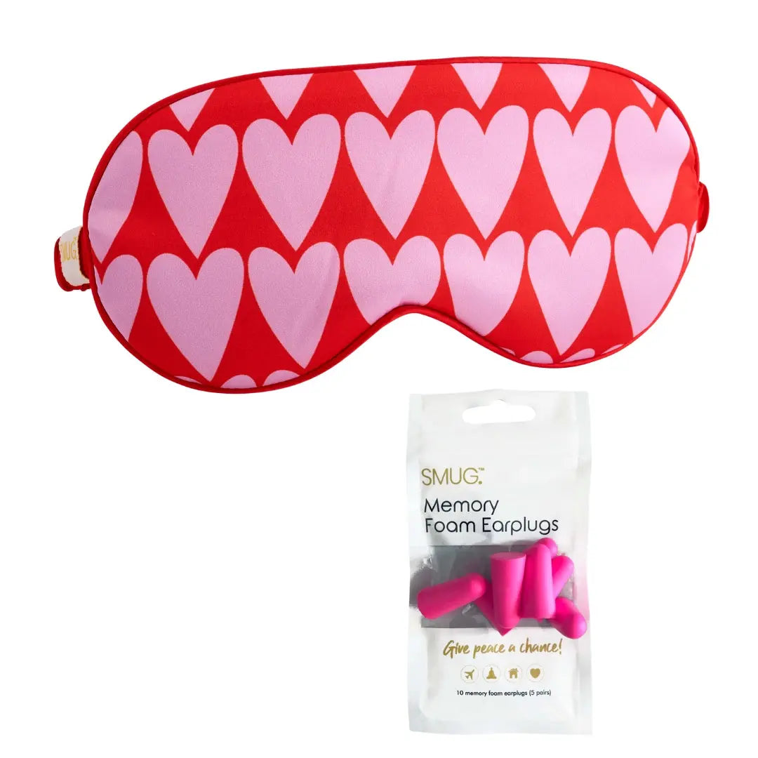 Satin Sleep Mask - Longheart Print SMUG