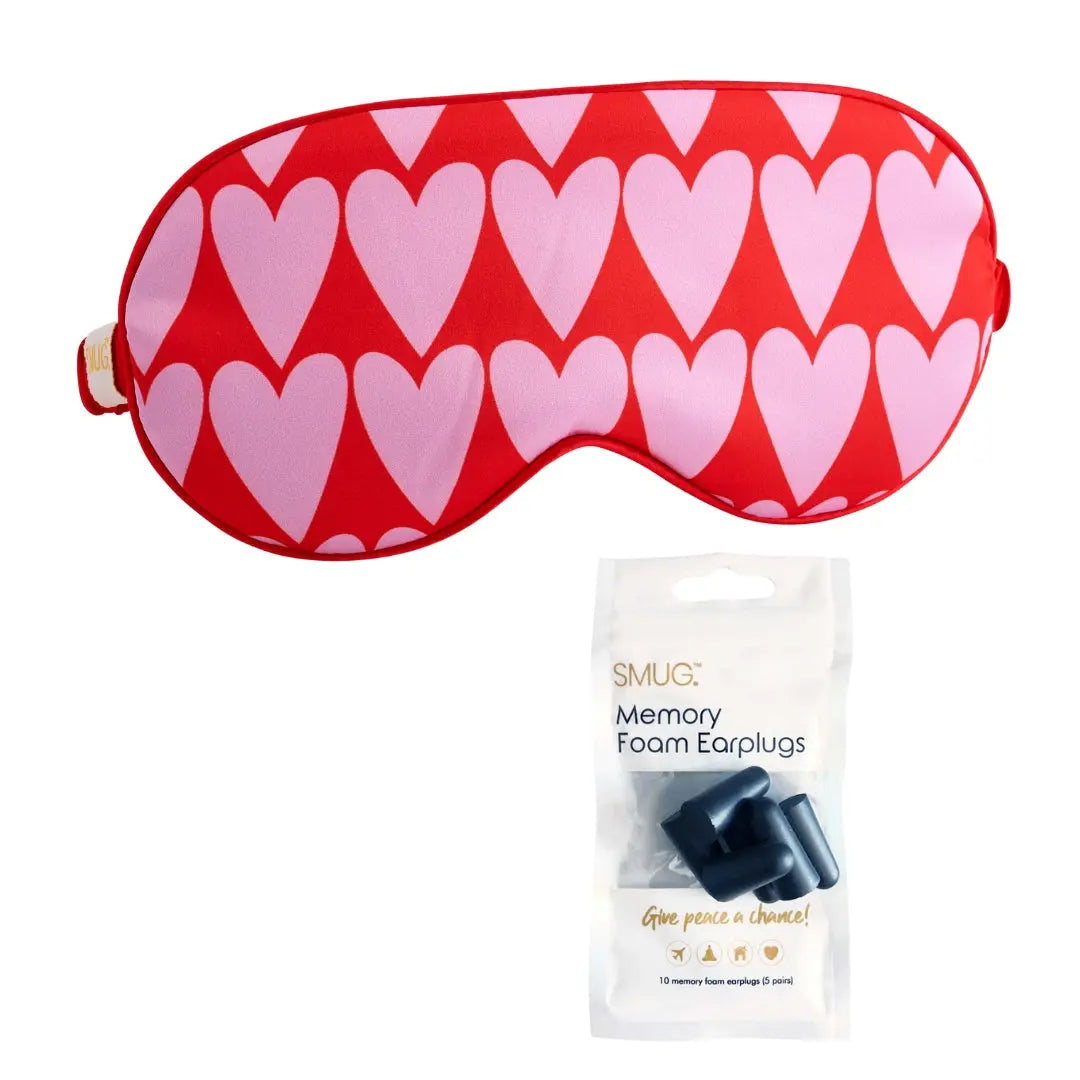 Satin Sleep Mask - Longheart Print SMUG