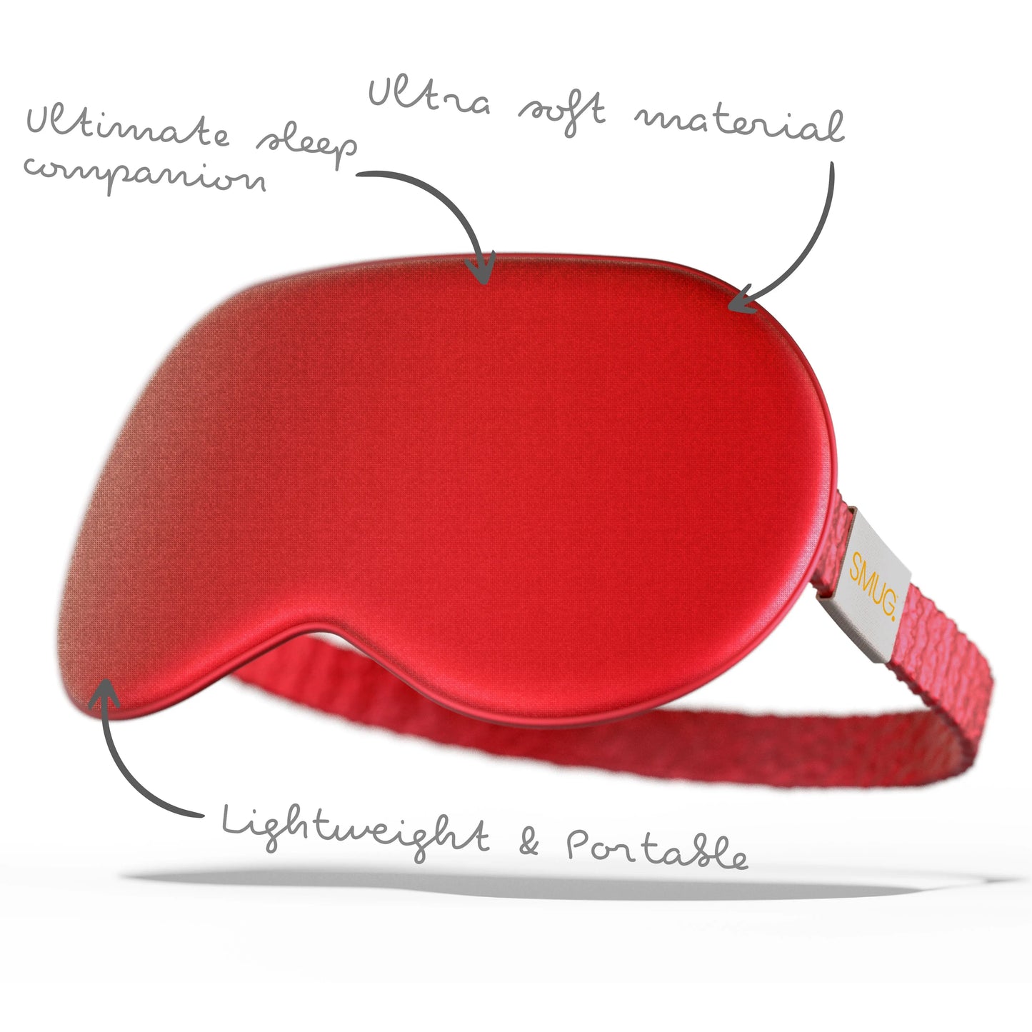 Satin Sleep Mask - Red SMUG
