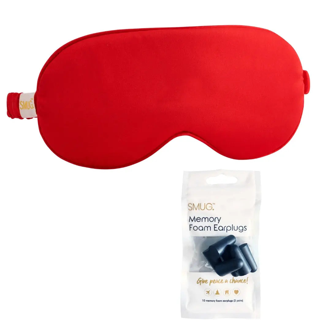 Satin Sleep Mask - Red SMUG