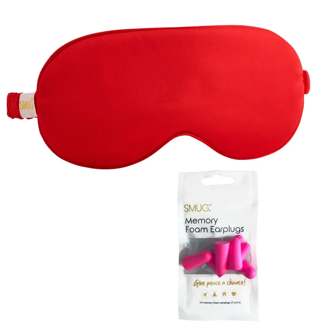 Satin Sleep Mask - Red SMUG