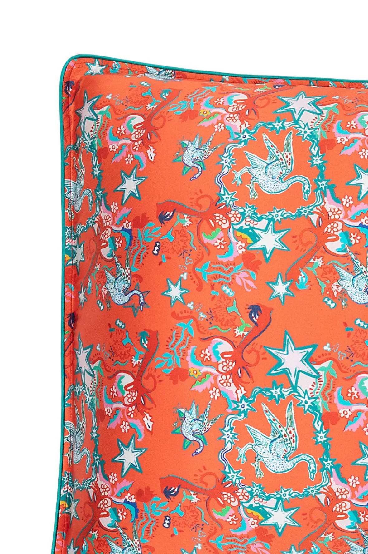 Silk Pillowcase / "Golden Goose" Jessica Russell Flint