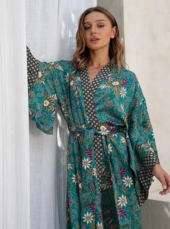 Silk Satin Goddess Kimono Robe SUKARA