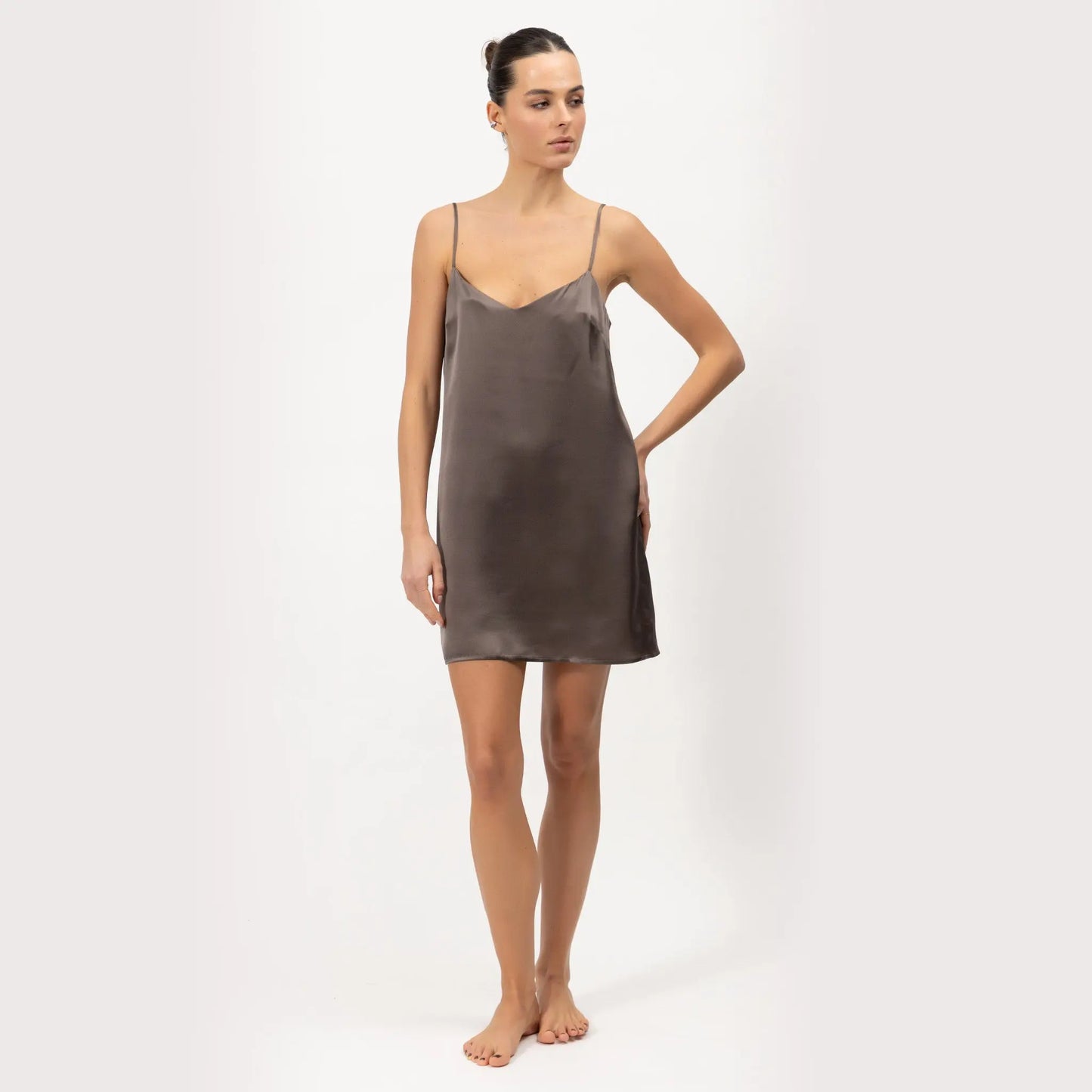 Silk Short Slip Dress The Lady NOKAYA