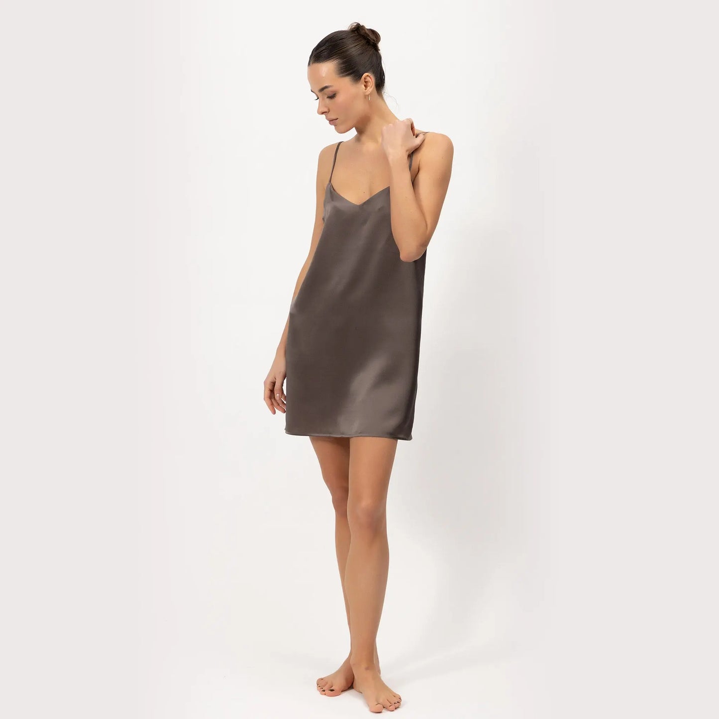 Silk Short Slip Dress The Lady NOKAYA