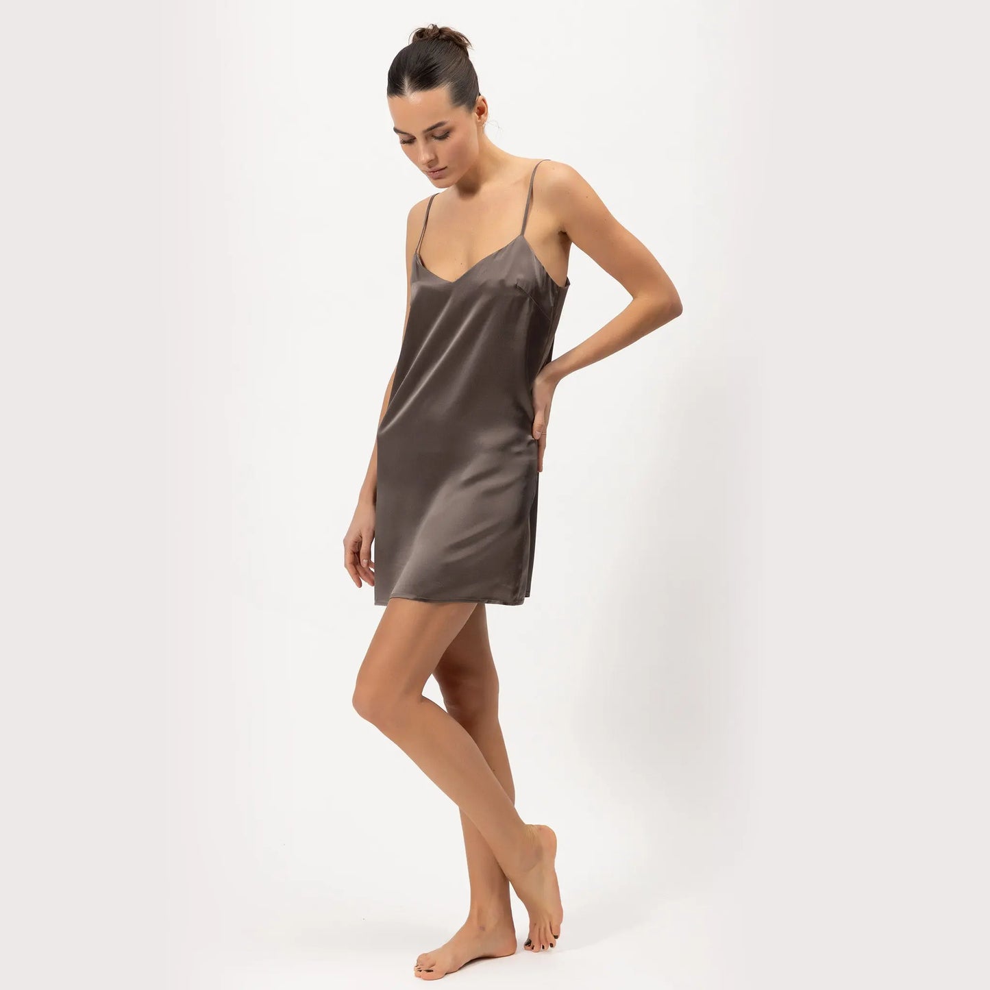 Silk Short Slip Dress The Lady NOKAYA