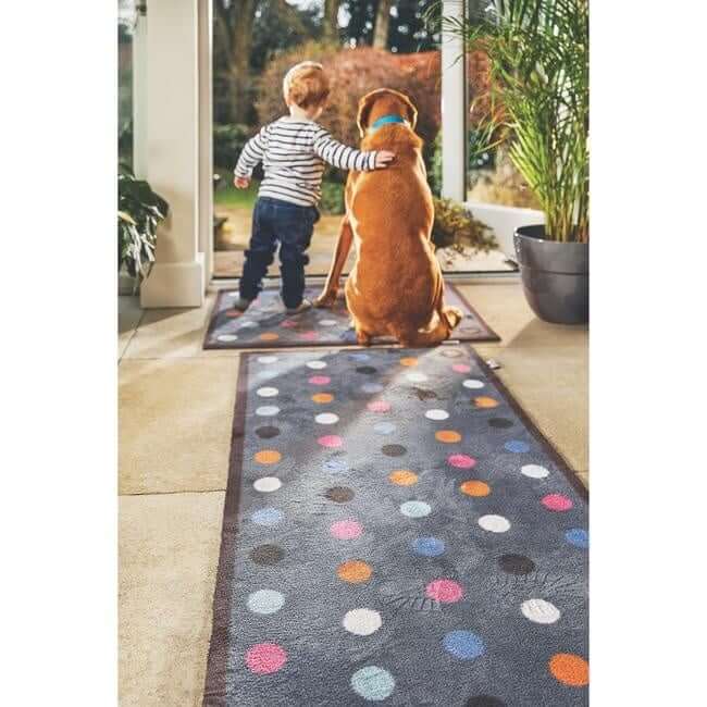 Eco-Friendly Washable Dots Mat and Runner The Rugs
