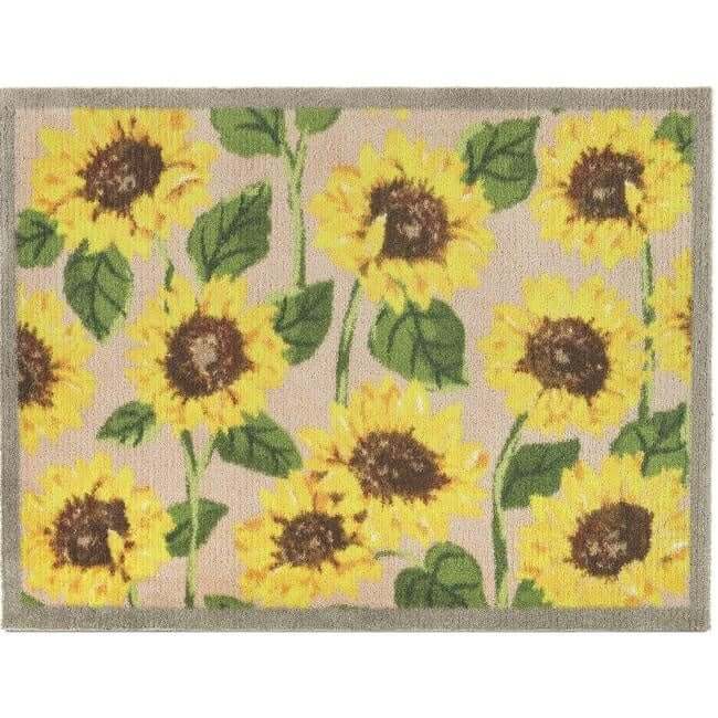 Eco-Friendly Washable Floral Mat The Rugs