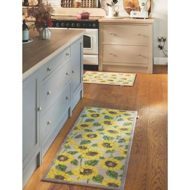 Eco-Friendly Washable Floral Mat The Rugs