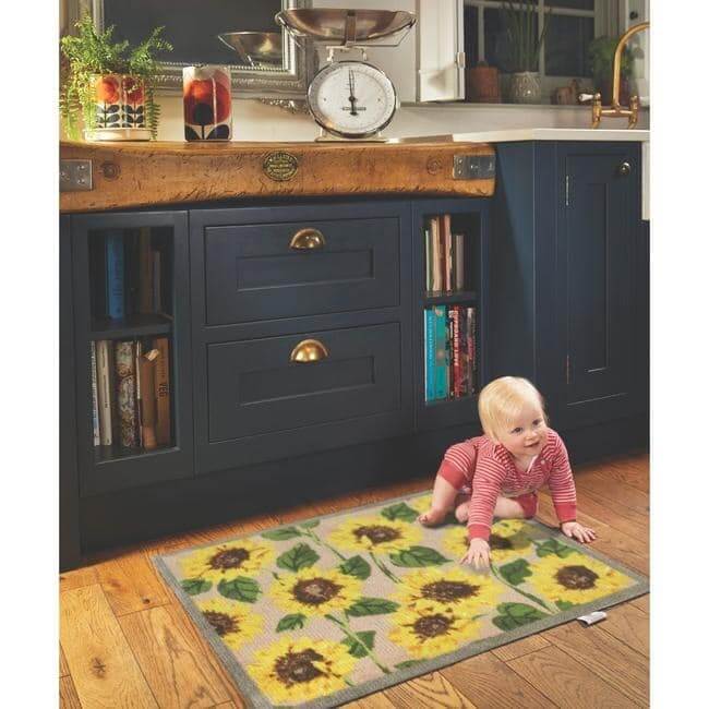 Eco-Friendly Washable Floral Mat The Rugs