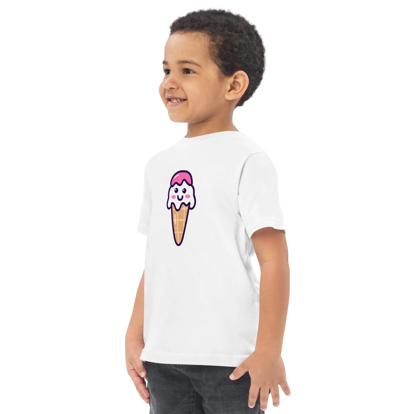 Toddler Jersey T-Shirt : Ice Cream Kate & The Fox